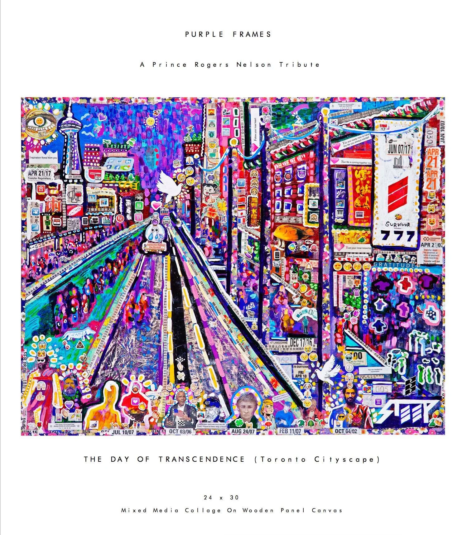 The Day of Transcendence by STEEP Daniels; artwork shown for the 11 by 14-inch mailed paper print